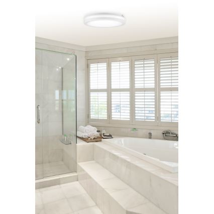 Top Light - COMET LED Bathroom Ceiling Light, 40W/230V, 3000/4000/6500K, IP54, White, Ø 40 cm