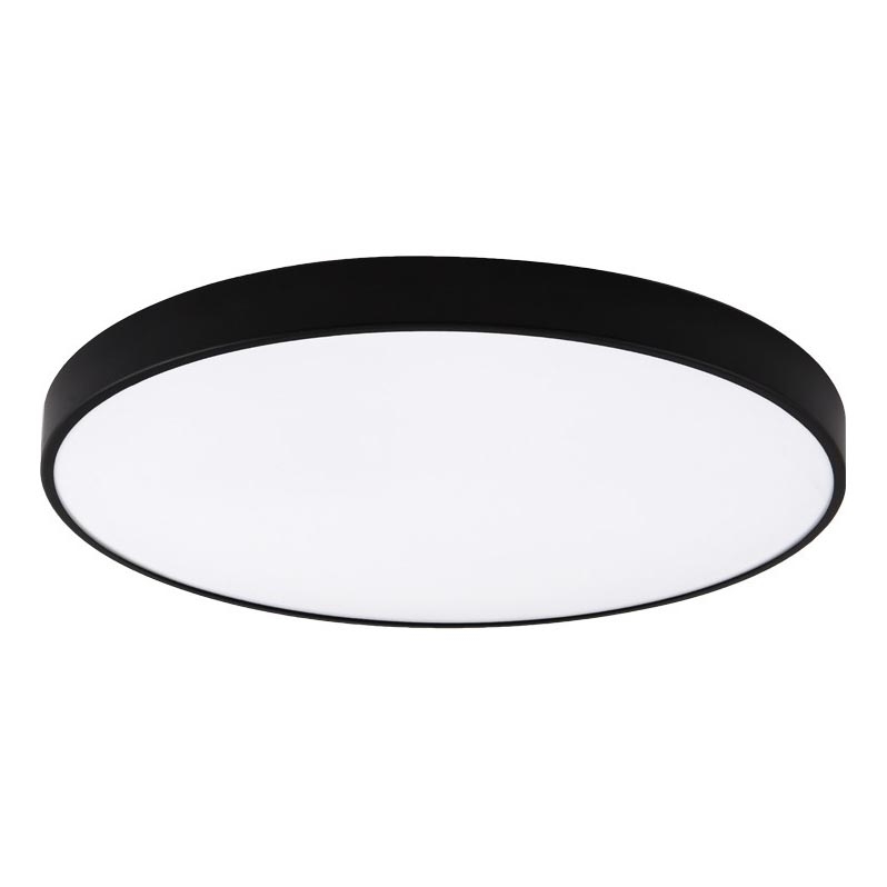 Top Light - Dimmable LED bathroom ceiling light PETAL LED/60W/230V 3000-6500K IP44 diam. 59 cm black + remote control