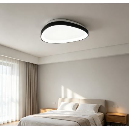 Top Light - LED dimmable ceiling light ECLIPSE LED/55W/230V 3000-6500K Ø 60 cm black + remote control