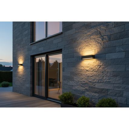 Top Light - IMOLA LED Outdoor Wall Light, 10W, 230V, 3000/4000/6000K, IP54, 17 cm, Black