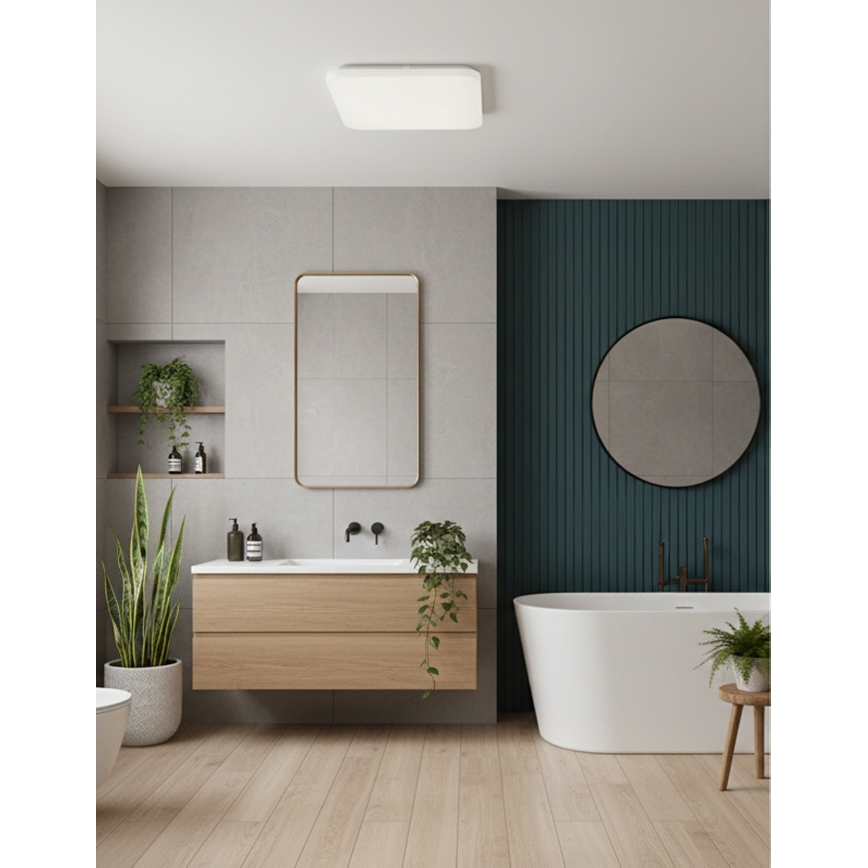 Top Light - LED Bathroom Ceiling Light DUNAJ LED/32W/230V 3000/4000/6500K IP44 38x38 cm White