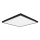 Top Light - LED Bathroom ceiling light ONYX LED/24W/230V IP44 3000/4000/6500K 38x38 cm black