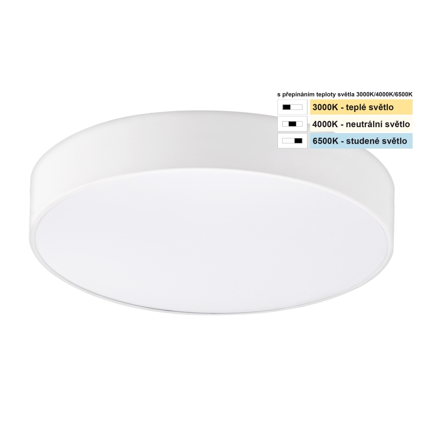 Top Light - LED Bathroom ceiling light PETAL LED/24W/230V IP44 3000/4000/6500K d. 35 cm white
