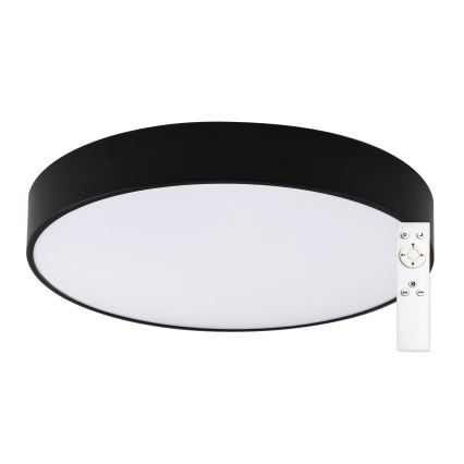 Top Light - LED Dimmable bathroom ceiling light PETAL LED/48W/230V IP44 3000-6500K d. 48 cm black + remote control