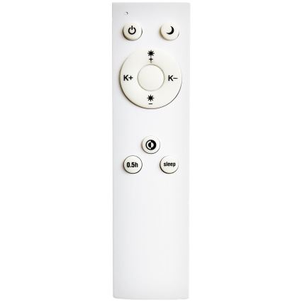 Top Light - LED Dimmable bathroom ceiling light PETAL LED/48W/230V IP44 3000-6500K d. 48 cm black + remote control
