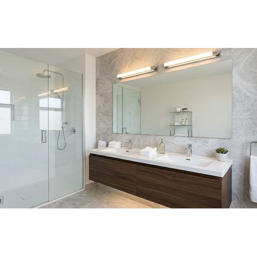 Top Light - LED Bathroom mirror light TURIA LED/8W/230V 3000/4000/6500K IP44 40 cm polished chrome