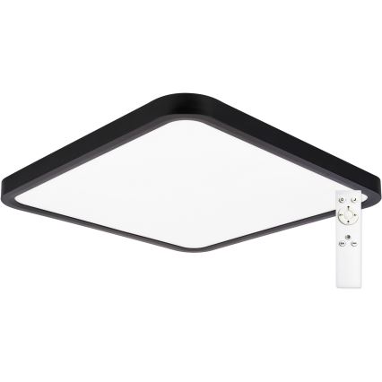 Top Light - LED Dimmable ceiling light REVIT LED/36W/230V 3000-6500K 40x40 cm black + remote control