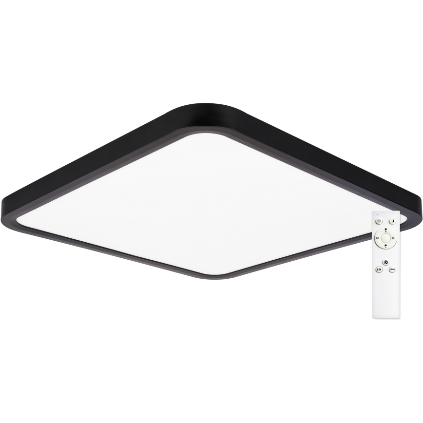Top Light - LED Dimmable ceiling light REVIT LED/36W/230V 3000-6500K 40x40 cm black + remote control