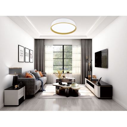 Top Light - LED Dimmable ceiling light DEKOR LED/51W/230V d. 40 cm 3000-6500K+ remote control