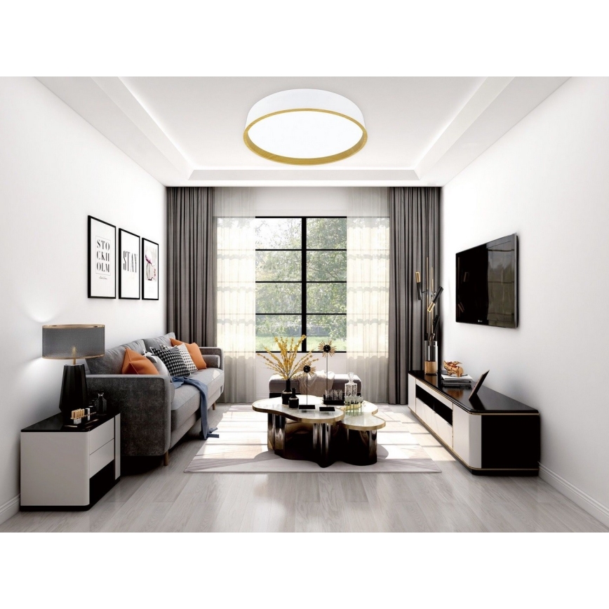Top Light - LED Dimmable ceiling light DEKOR LED/51W/230V d. 50 cm 3000-6500K + remote control