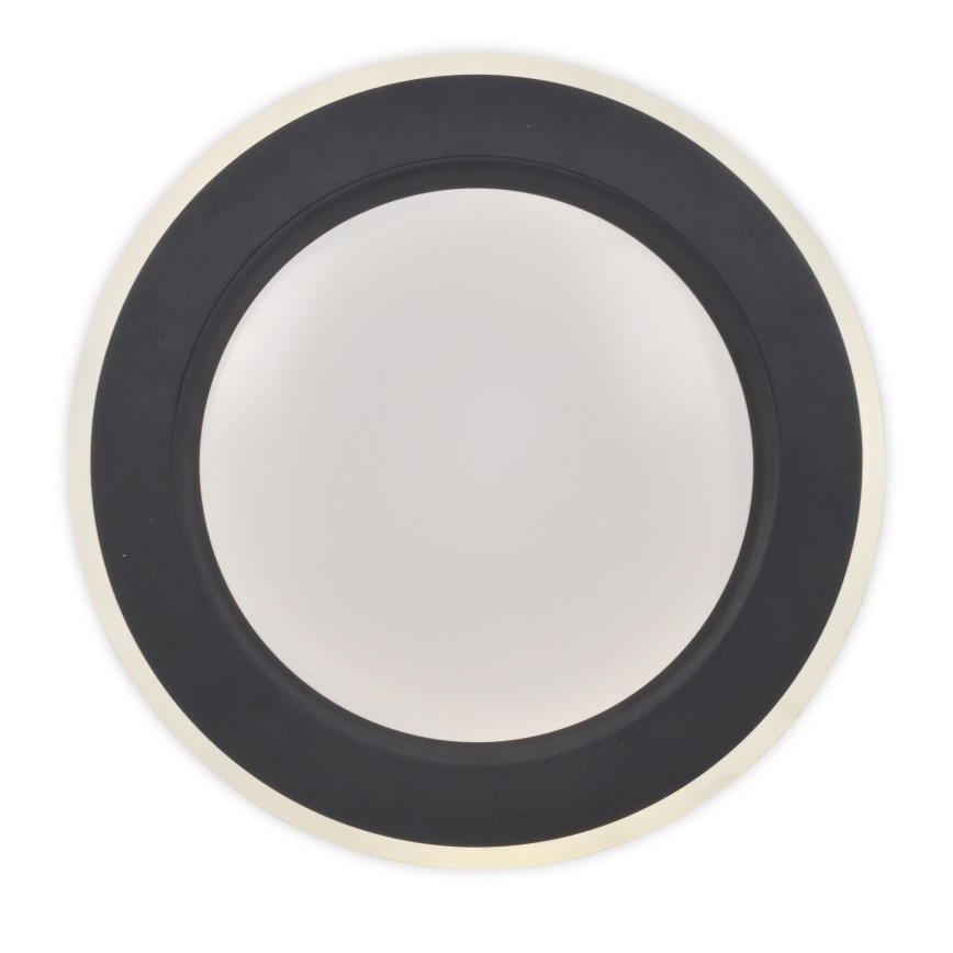 Top Light - LED Dimmable ceiling light NORMAN LED/51W/230V d. 39 cm black + remote control