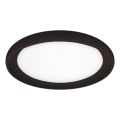 Top Light - LED Dimmable ceiling light SALERNO LED/60W/230V 3000-6500K d. 60 cm black + remote control