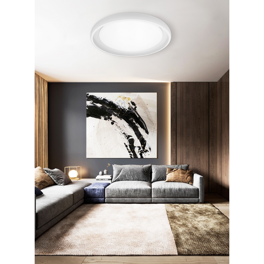 Top Light - LED Dimmable ceiling light SALERNO LED/60W/230V 3000-6500K d. 60 cm white + remote control