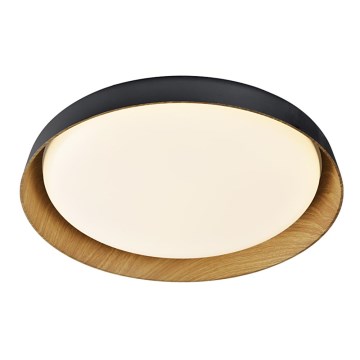 Top Light - LED Dimmable ceiling light SATELLITE LED/36W/230V 3000-6500K d. 43 cm black/brown + remote control