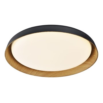 Top Light - LED Dimmable ceiling light SATELLITE LED/48W/230V 3000-6500K d. 53 cm black/brown + remote control
