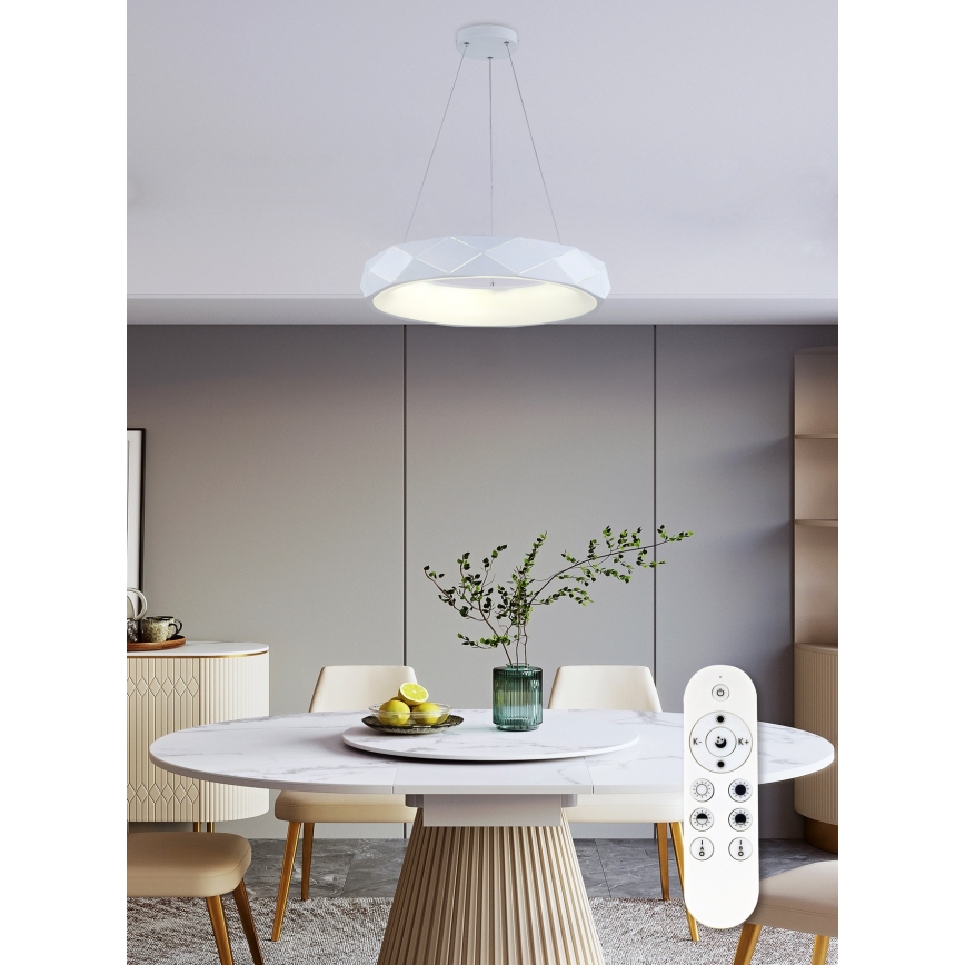 Top Light - LED Dimmable chandelier on a string APOLO LED/45W/230V white + remote control