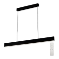 Top Light - LED Dimmable chandelier on a string LINE LED/30W/230V black + remote control
