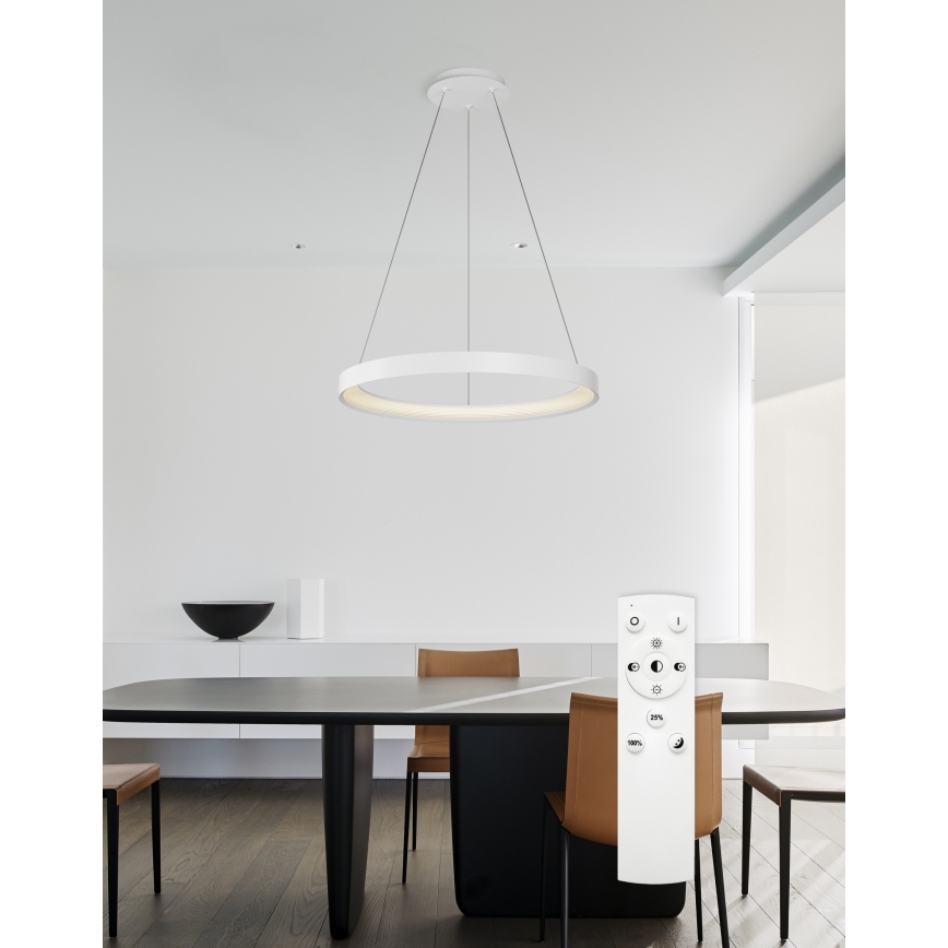 Top Light - LED Dimmable chandelier on a string ORBIT LED/40W/230V 3000-6500K d. 50 cm white + remote control