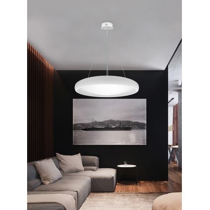 Top Light - LED Dimmable chandelier on a string SALERNO LED/60W/230V 3000-6500K d. 60 cm white + remote control