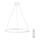Top Light - LED Dimmable chandelier on a string SATURN LED/30W/230V 3000-6500K white + remote control