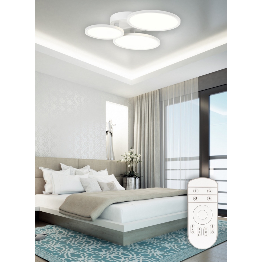 Top Light - LED Dimmable surface-mounted chandelier MERKUR LED/50W/230V 3000-6500K white + remote control