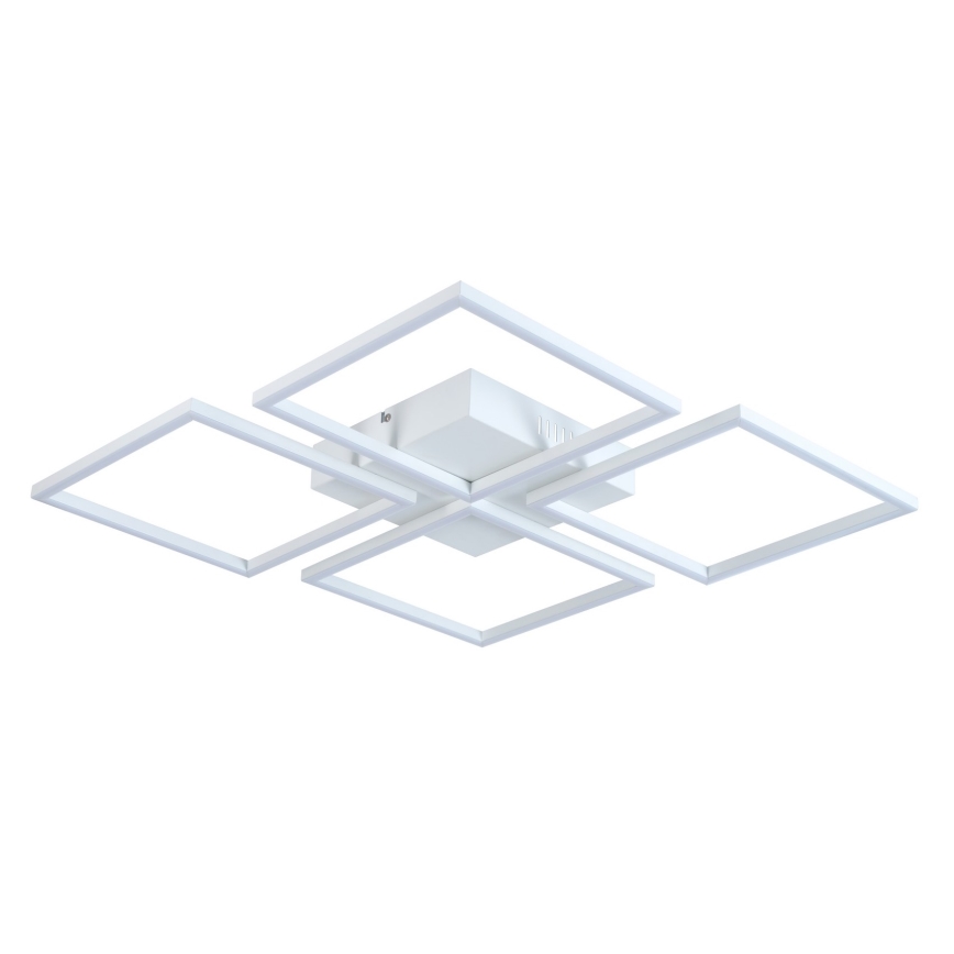 Top Light - LED Dimmable surface-mounted chandelier RIVIERA 4xLED/16,25W/230V angular white + remote control