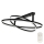 Top Light - LED Dimmable surface-mounted chandelier SATURN 2xLED/25W/230V black + remote control