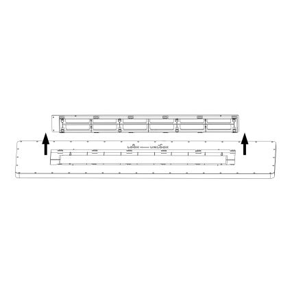 Top Light - LED Dimmable surface-mounted panel REVIT LED/70W/230V 3000-6500K 120x30 cm white + remote control