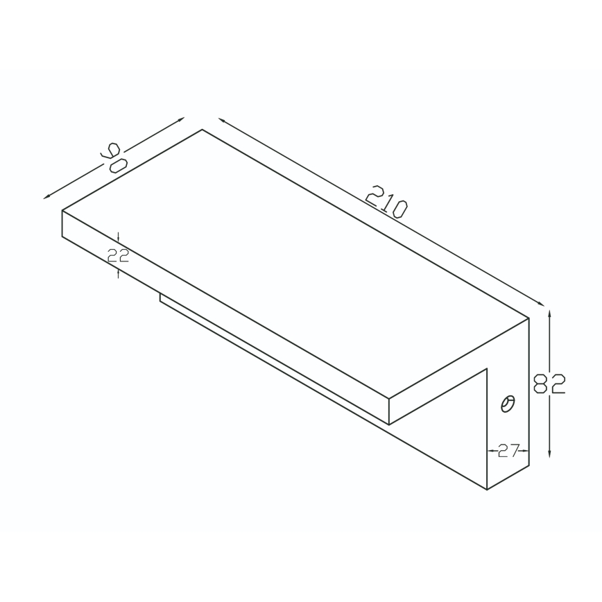 Top Light - LED Outdoor Wall Light ELON, 10W/230V, 3000/4000/6000K, IP54, Black