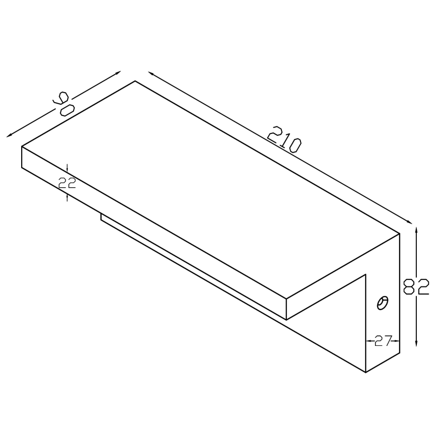 Top Light - LED Outdoor wall light ELON LED/10W/230V 4000K IP54