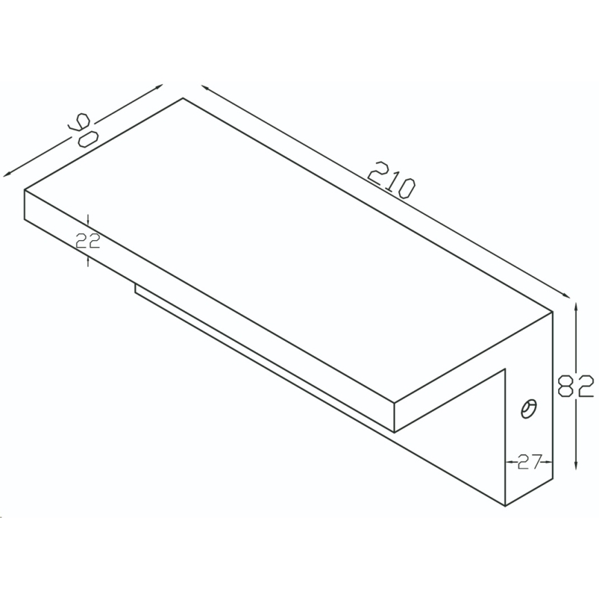 Top Light - LED Outdoor wall light ELON LED/10W/230V 4000K IP54