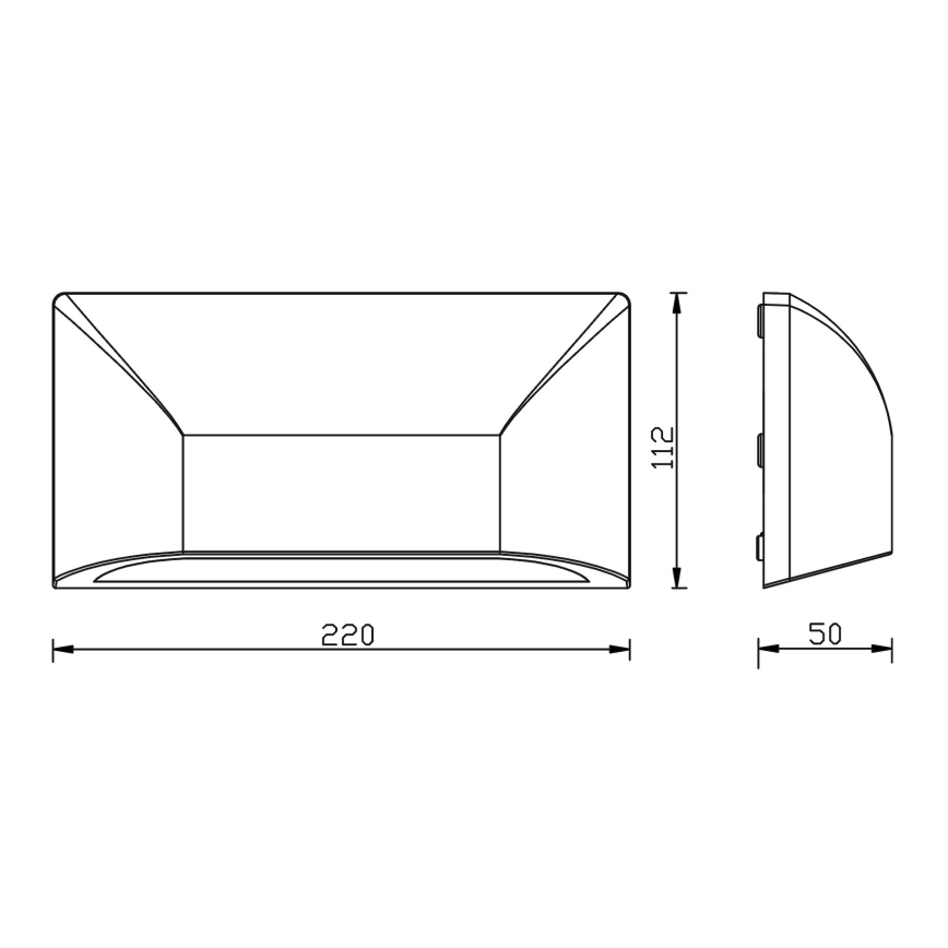 Top Light - LED Outdoor wall light LED/6W/230V IP65