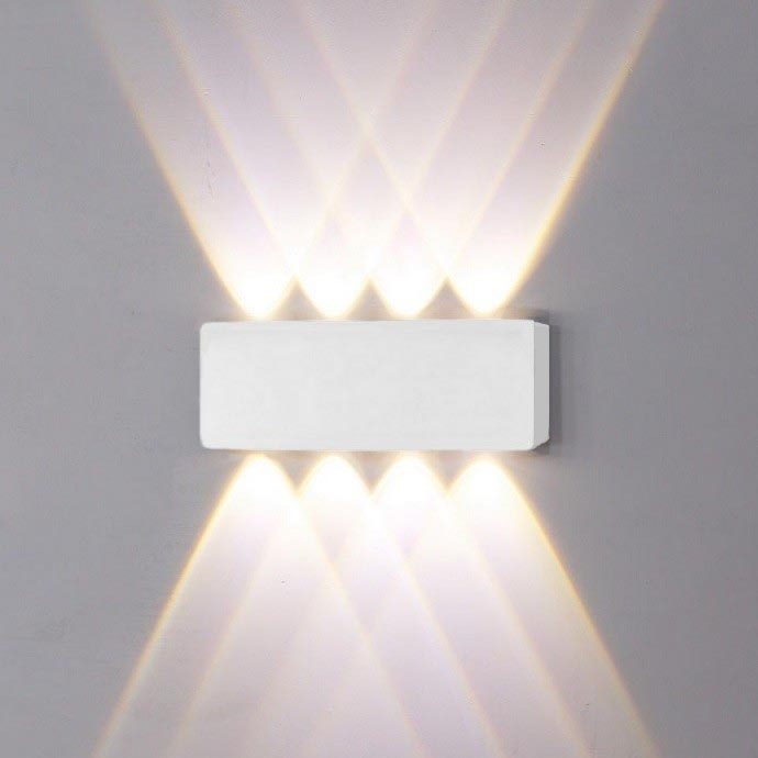 Top Light - LED Outdoor wall light RAY B LED/8W/230V IP44 4000K white