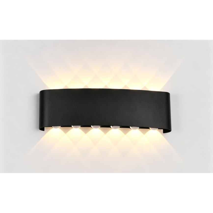Top Light - LED Outdoor Wall Light RAY LED/10W/230V 3000/4000/6500K IP54 black