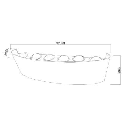 Top Light - LED Outdoor wall light RAY LED/10W/230V 3000/4000/6500K IP54 white