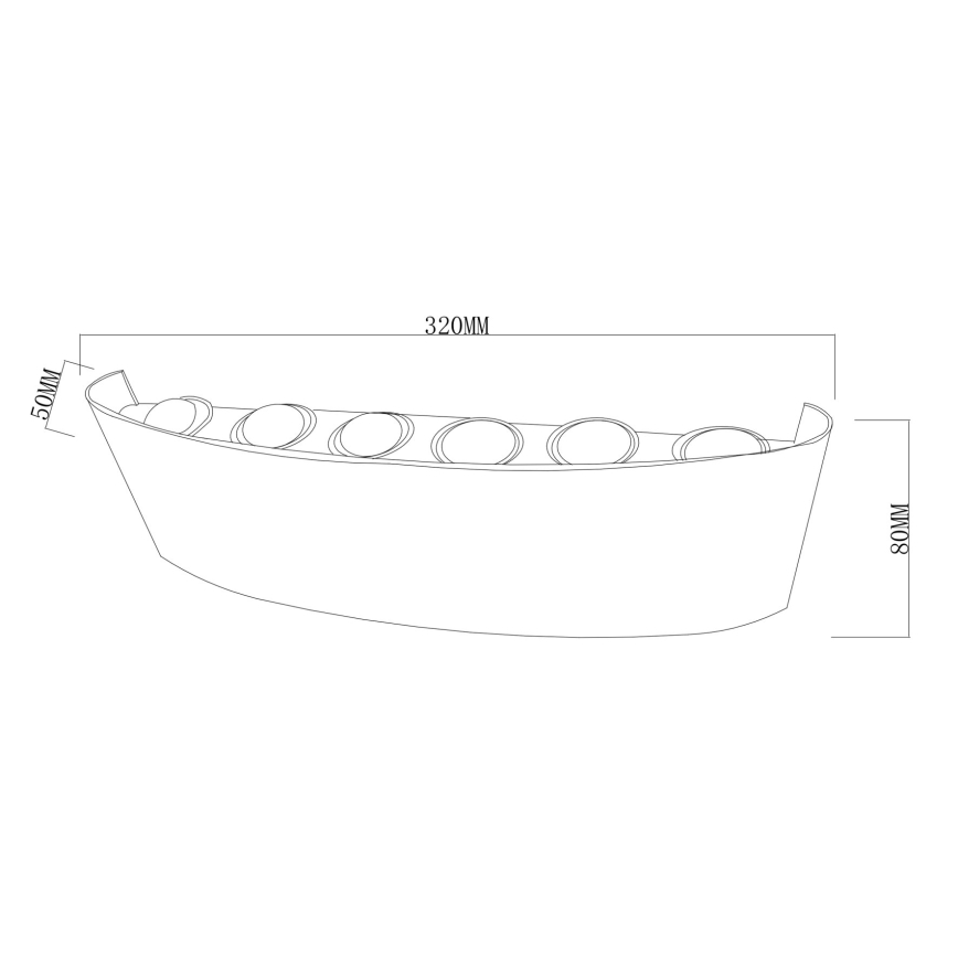 Top Light - LED Outdoor wall light RAY LED/10W/230V 3000/4000/6500K IP54 white