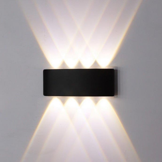 Top Light - LED Outdoor wall light RAY LED/8W/230V IP44 4000K black