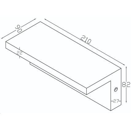 Top Light - LED Outdoor wall light with a sensor ELON LED/10W/230V 4000K IP54