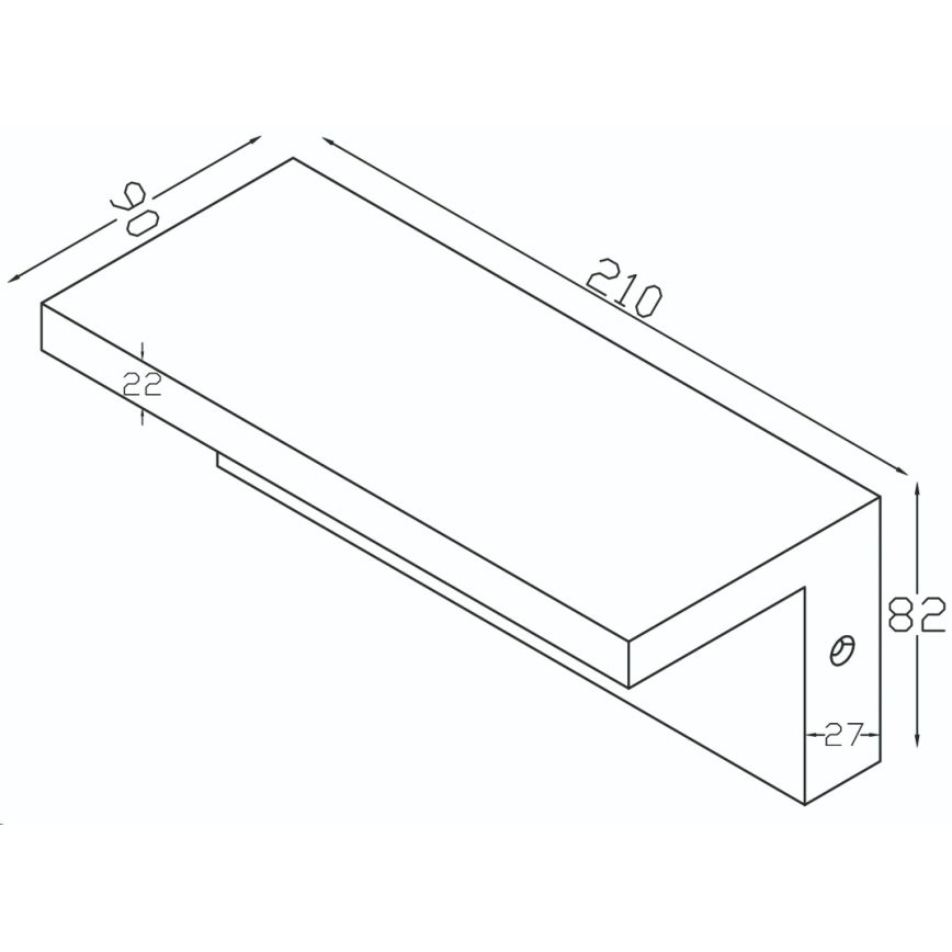 Top Light - LED Outdoor wall light with a sensor ELON LED/10W/230V 4000K IP54
