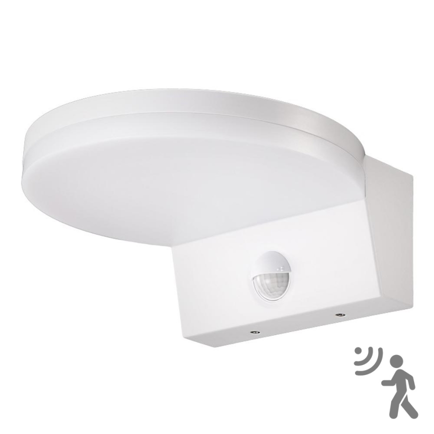 Top Light - LED Outdoor wall light with a sensor NOVARA LED/15W/230V IP65 white