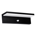 Top Light - LED Outdoor Wall Light with Motion Sensor ELON XL LED/16W/230V 3000/4000/6000K IP54 Black