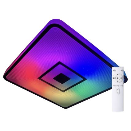 Top Light - LED RGB Dimmable ceiling light RAINBOW LED/24W/230V angular + remote control