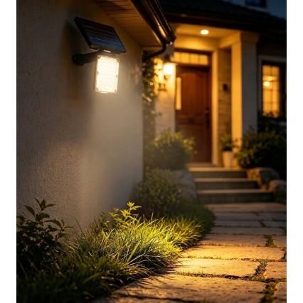 Top Light - LED solar light with 3-in-1 sensor ZENITH LED/10W/3.7V 3000/4000/6500K IP54 2400 mAh