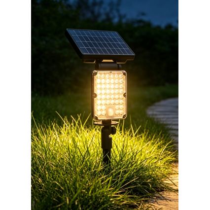 Top Light - LED solar light with 3-in-1 sensor ZENITH LED/10W/3.7V 3000/4000/6500K IP54 2400 mAh