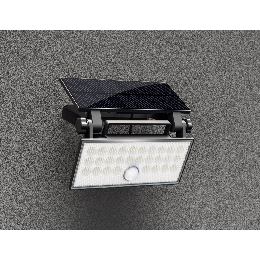 Top Light - LED Solar wall floodlight with sensor HELEON PRO LED/8W/3,7V IP65 4000K