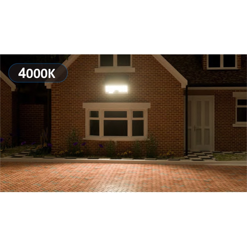 Top Light - LED Solar wall floodlight with sensor HELEON PRO LED/8W/3,7V IP65 4000K