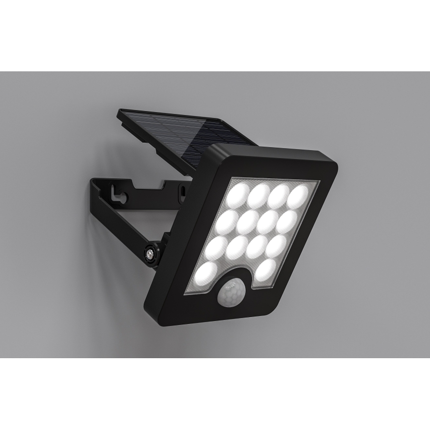 Top Light - LED Solar wall floodlight with sensor HELEON S LED/5W/3,7V IP65 4000K
