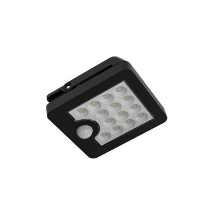 Top Light - LED Solar wall floodlight with sensor HELEON S LED/5W/3,7V IP65 4000K
