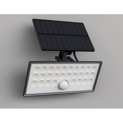 Top Light - LED Solar wall floodlight with sensor HELEON VARIO LED/8W/3,7V IP65 4000K 2200 mAh + remote control
