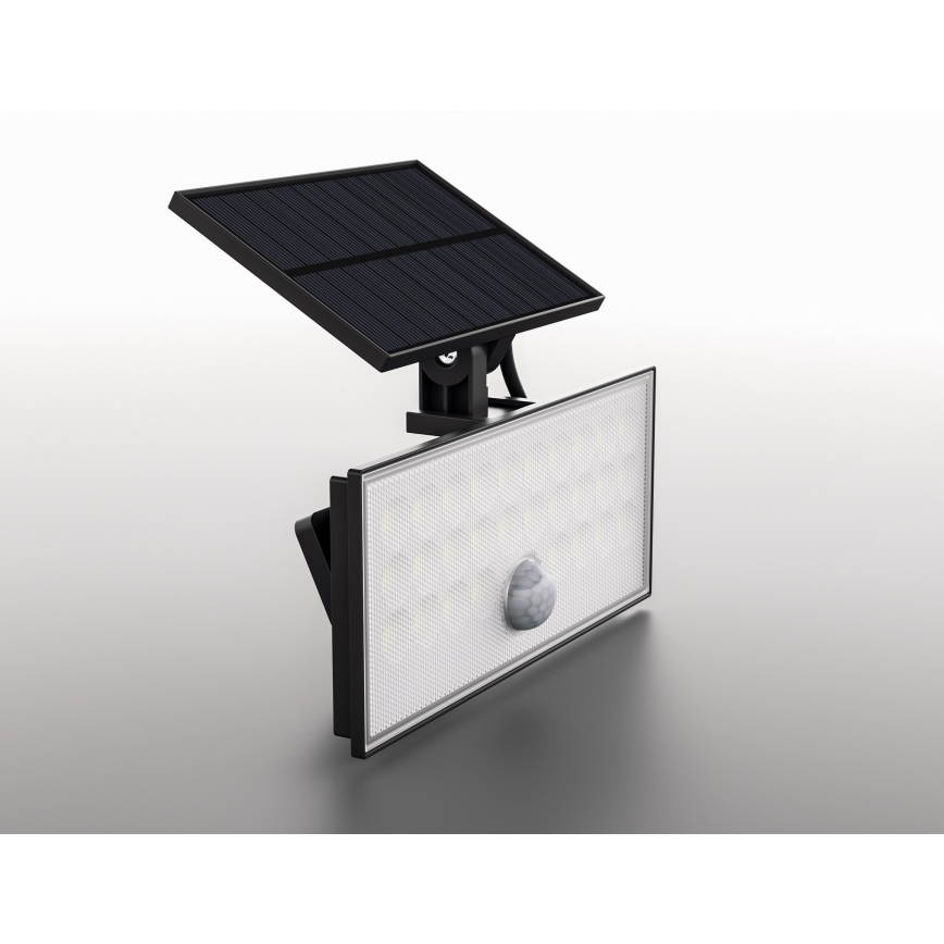 Top Light - LED Solar wall floodlight with sensor HELEON VARIO LED/8W/3,7V IP65 4000K 2200 mAh + remote control
